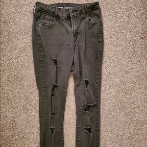 black distressed jeans size 2r old navy